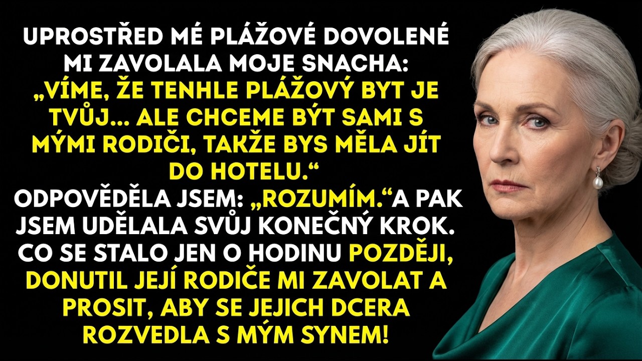 Snacha řekla: „Jdi do hotelu, moji rodiče jsou tu!“ Za hodinu prosili o rozvod.