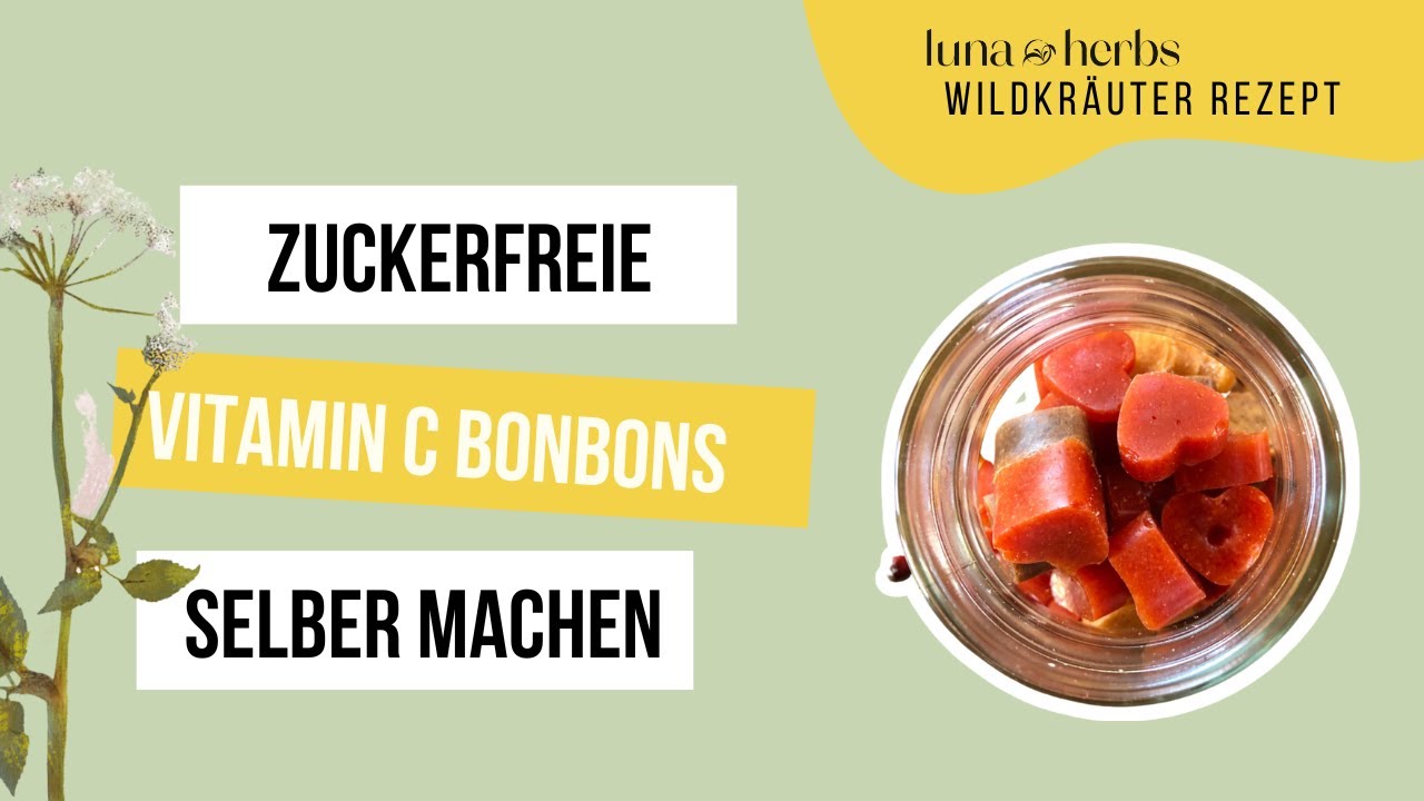 Rezept für zuckerfreie Bonbons mit Hagebuttenpulver