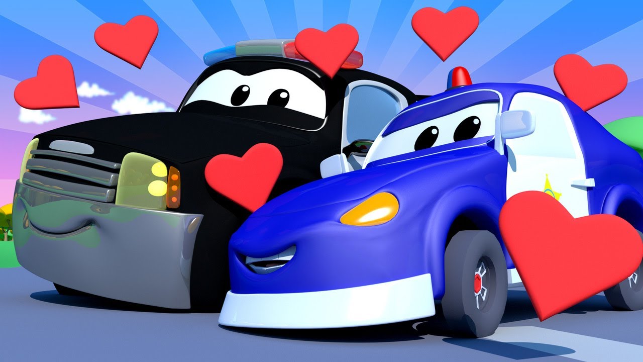 Police car for kids -  Special father's day - the baby car patrol  - Car Patrol in Car City !