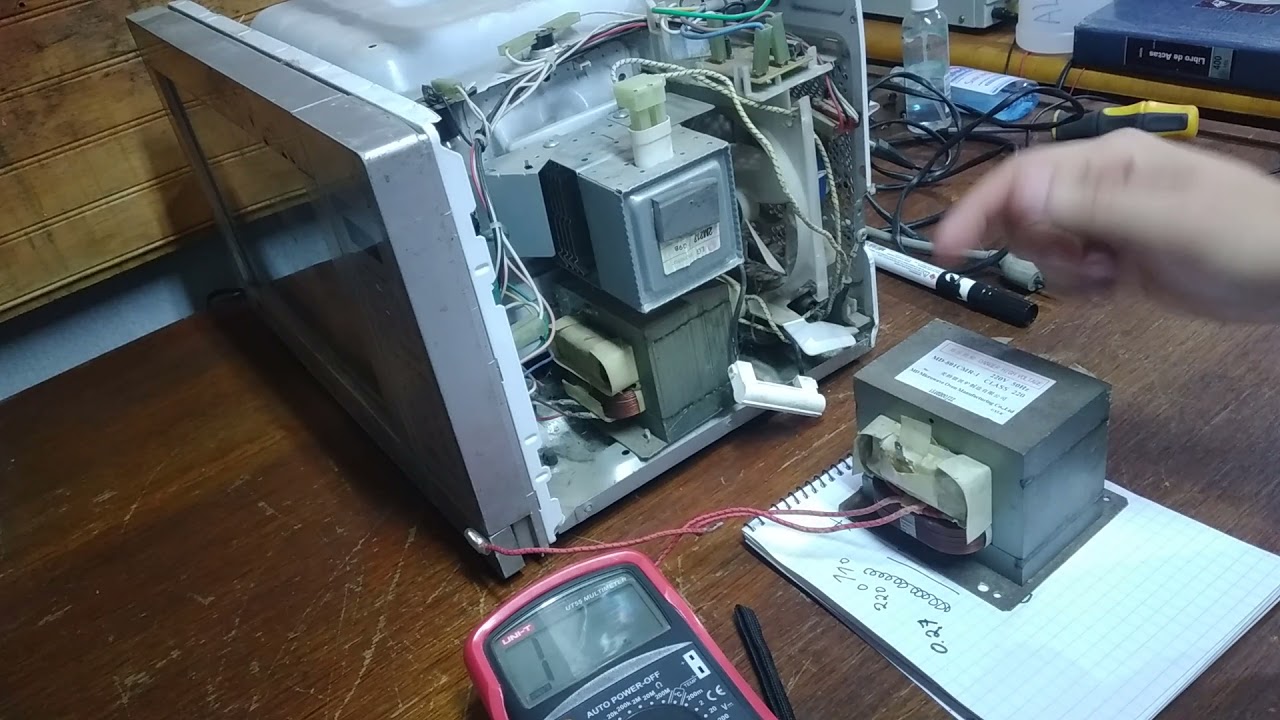 CURSO HORNO DE MICROONDAS VIDEO 6 EL TRANSFORMADOR H.V