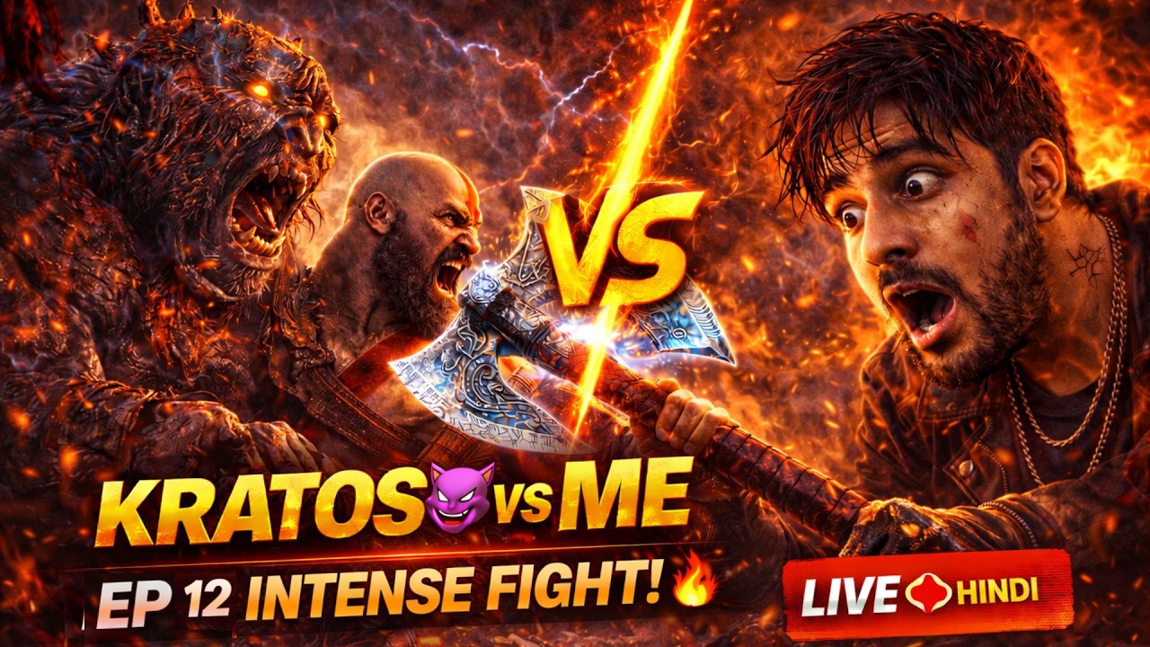 GOD OF WAR EPISODE 12 | KRATOS VS ME 😈🔥 | Full Hindi Gameplay | #godofwar #shortslive