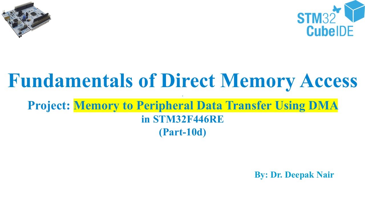 Memory To Peripheral Data Transfer Using DMA