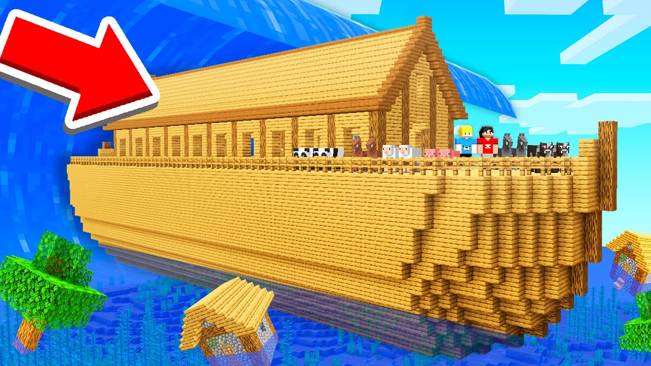 I CREATED a NOAH'S ARK to SAVE my FRIENDS in Minecraft