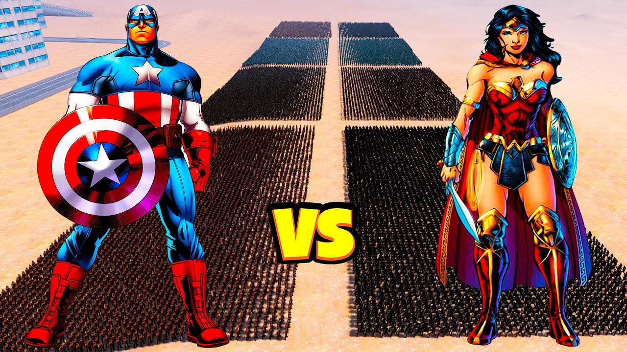 Superhero Battle. Mens vs Womens! Ultimate Epic Battle Simulator