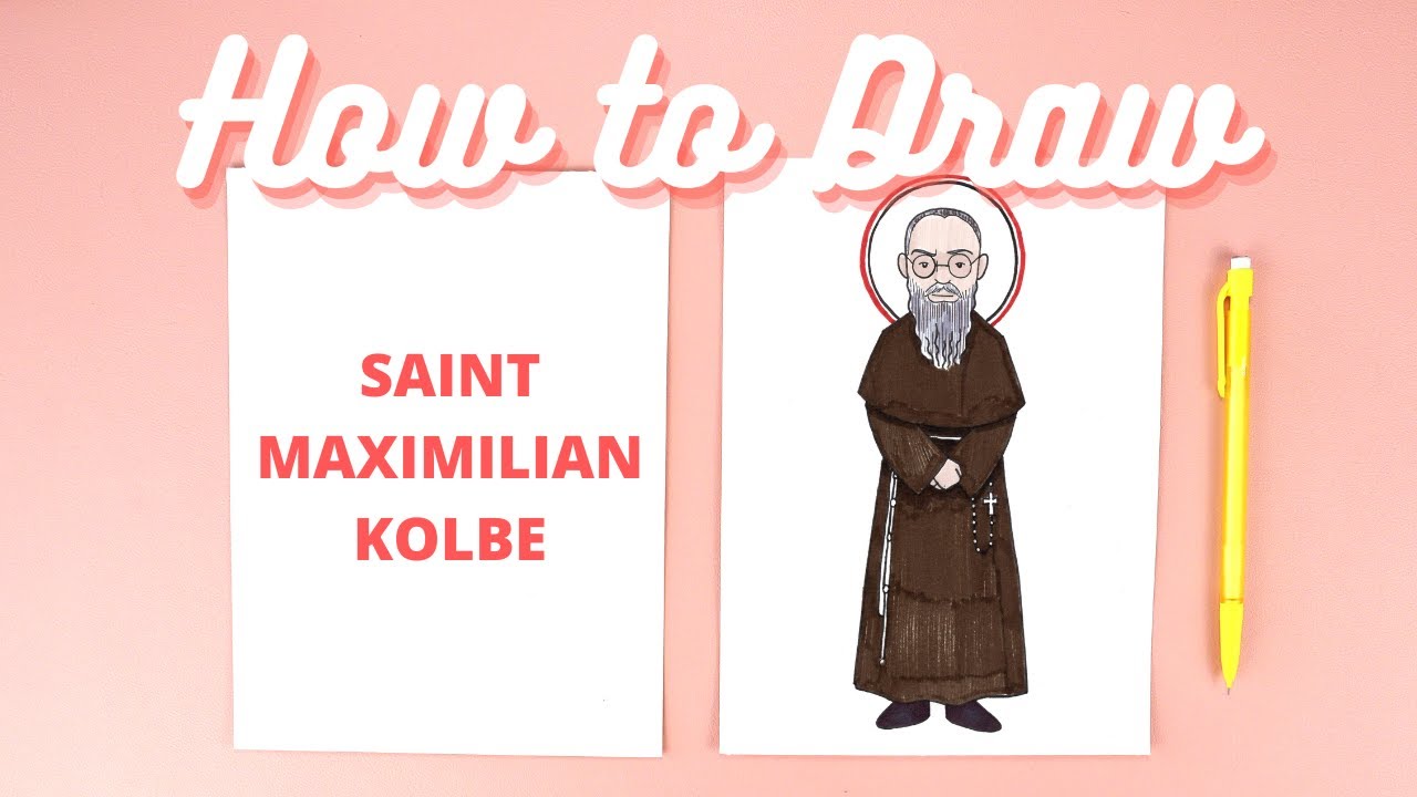 How to Draw Saint Maximilian Kolbe Step-by-Step Catholic Art Tutorial