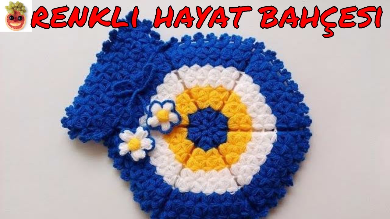 Çeyizlik Nazar Boncuğu Kese Lif  -  Anlatımlı Yapılışı  - Örgü Dantel Oya El İşi