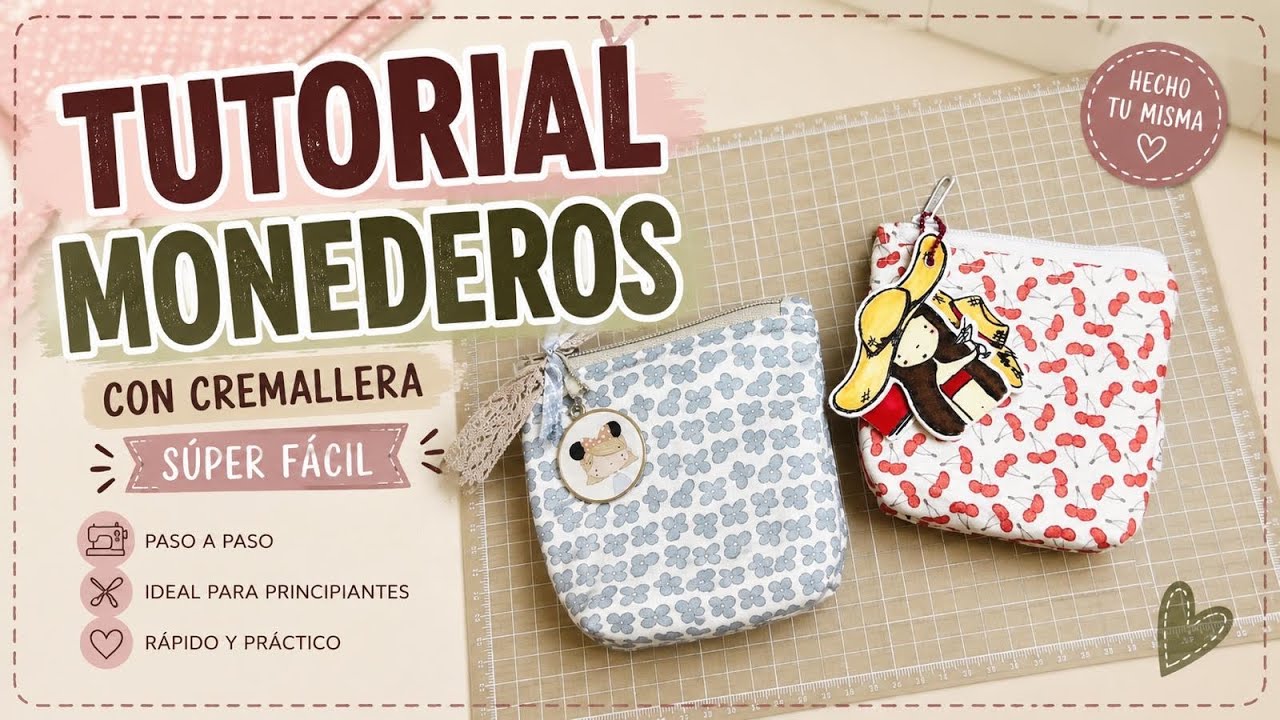 Tutorial monedero con telas de Alua Cid