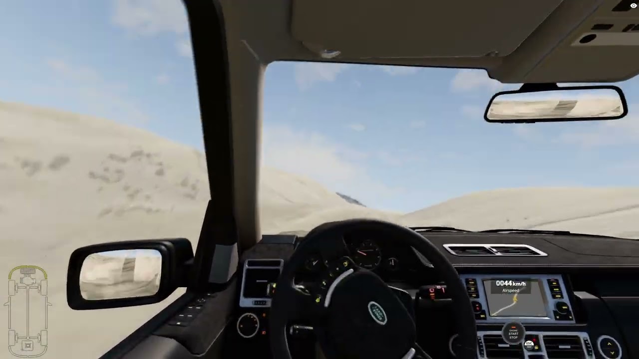 BeamNG - Range Rover 3rd gen extreme offroading.