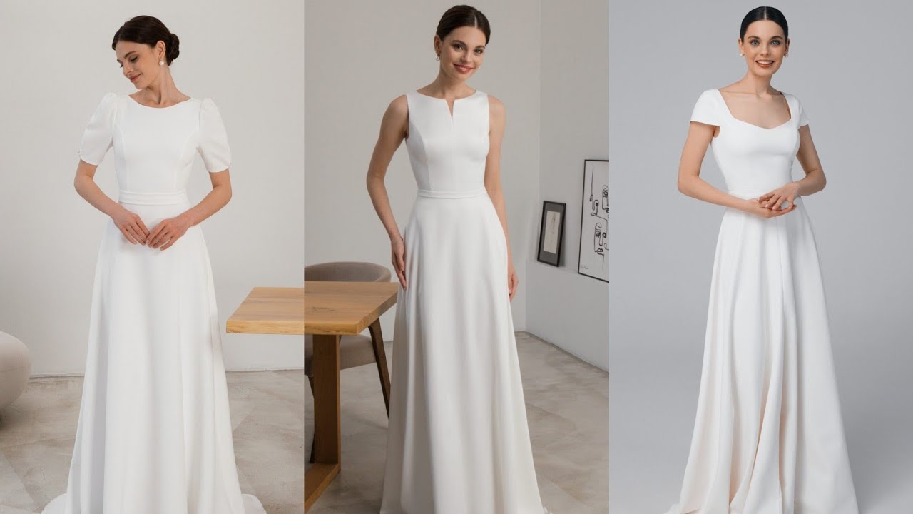 Simple, Elegant & Minimalist SUMMER Wedding Dresses