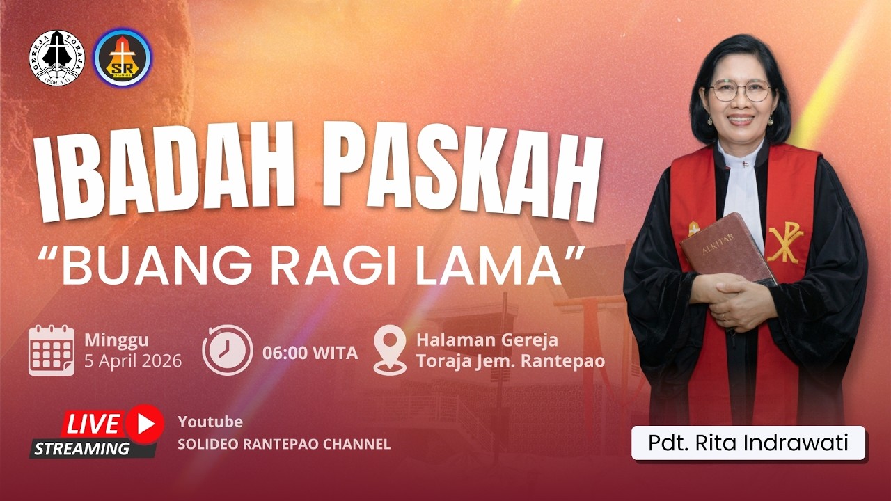 [LIVE] Ibadah Paskah | Gereja Toraja Jemaat Rantepao | 05/04/2026 pukul 06:00 WITA