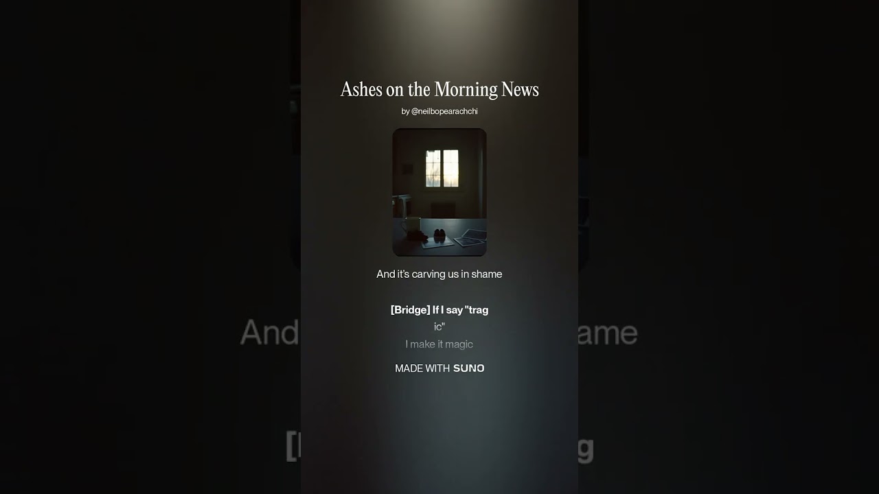 Ashes on the Morning News
