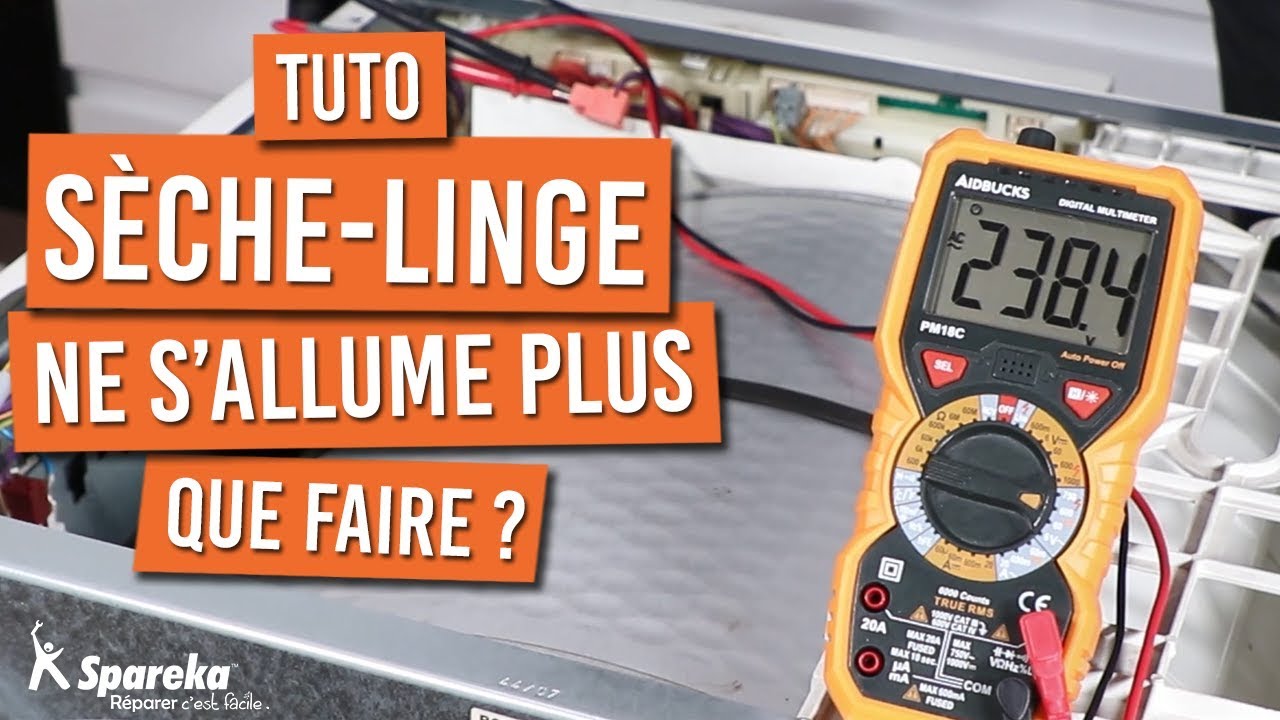 Comment r&eacute;parer un s&egrave;che linge qui ne s'allume plus