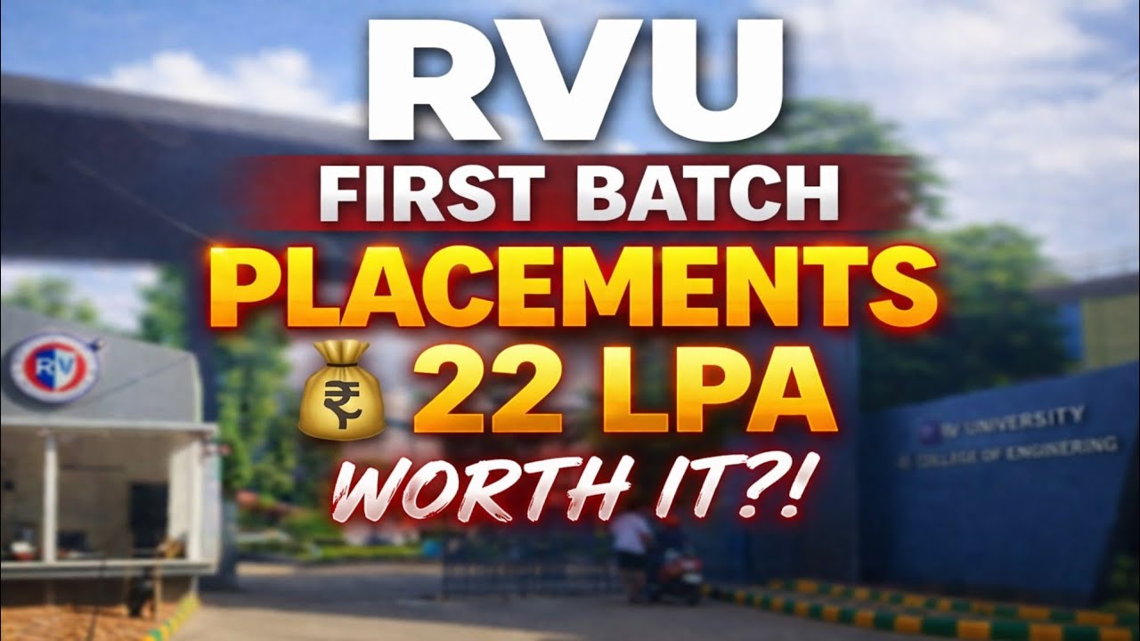 RV University First Batch Placements 2025-26 🔥 | Real Stats, Highest Package & Reality Check!