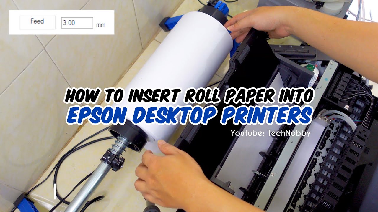 How to Insert Roll Paper into Epson Desktop Printer
