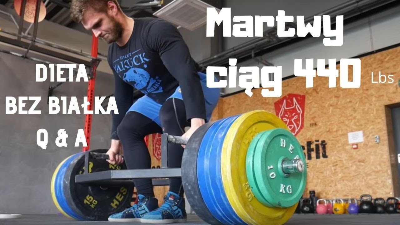 Martwy Ciąg 440 lbs | DIETA BEZ BIAŁKA | siłownia w młodym wieku