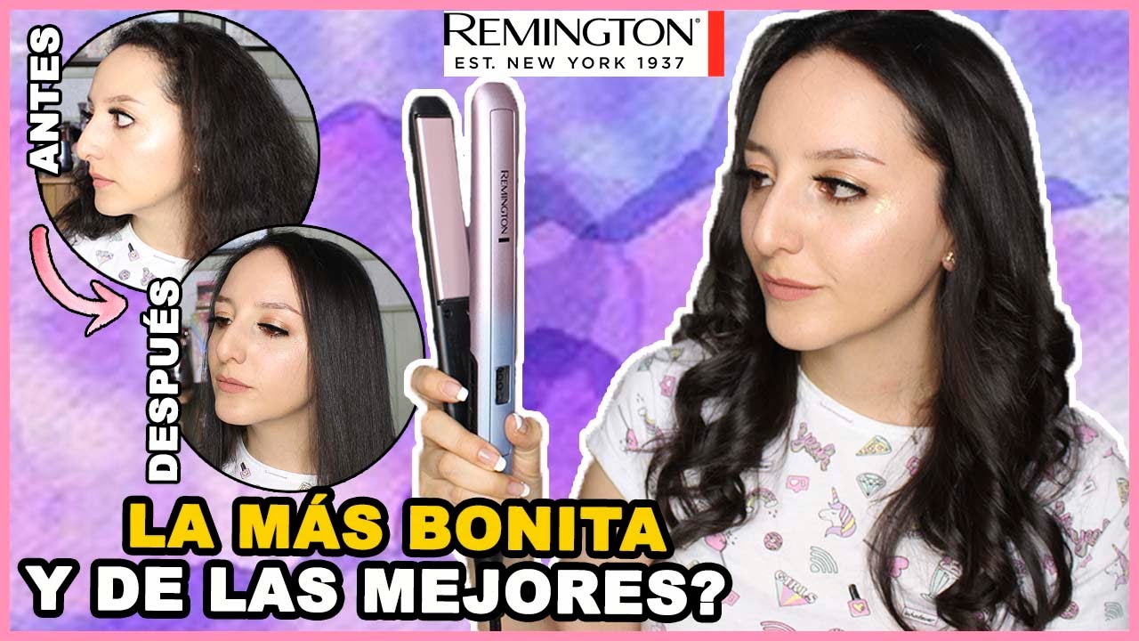 PLANCHA REMINGTON MINERAL GLOW S5408 | PRUEBA EN CABELLO RIZADO | Lau Kudo