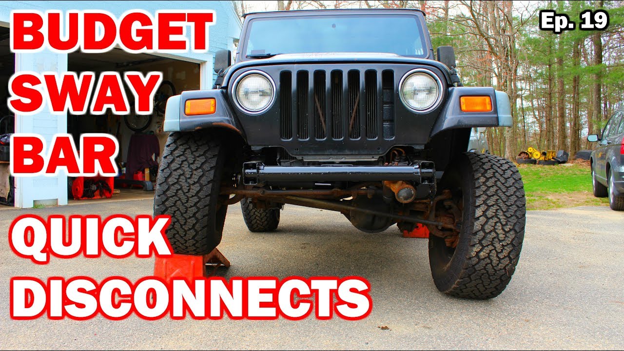 Самодельные быстросъемные стабилизаторы поперечной устойчивости для JEEP TJ | Budget Crawler, вып...