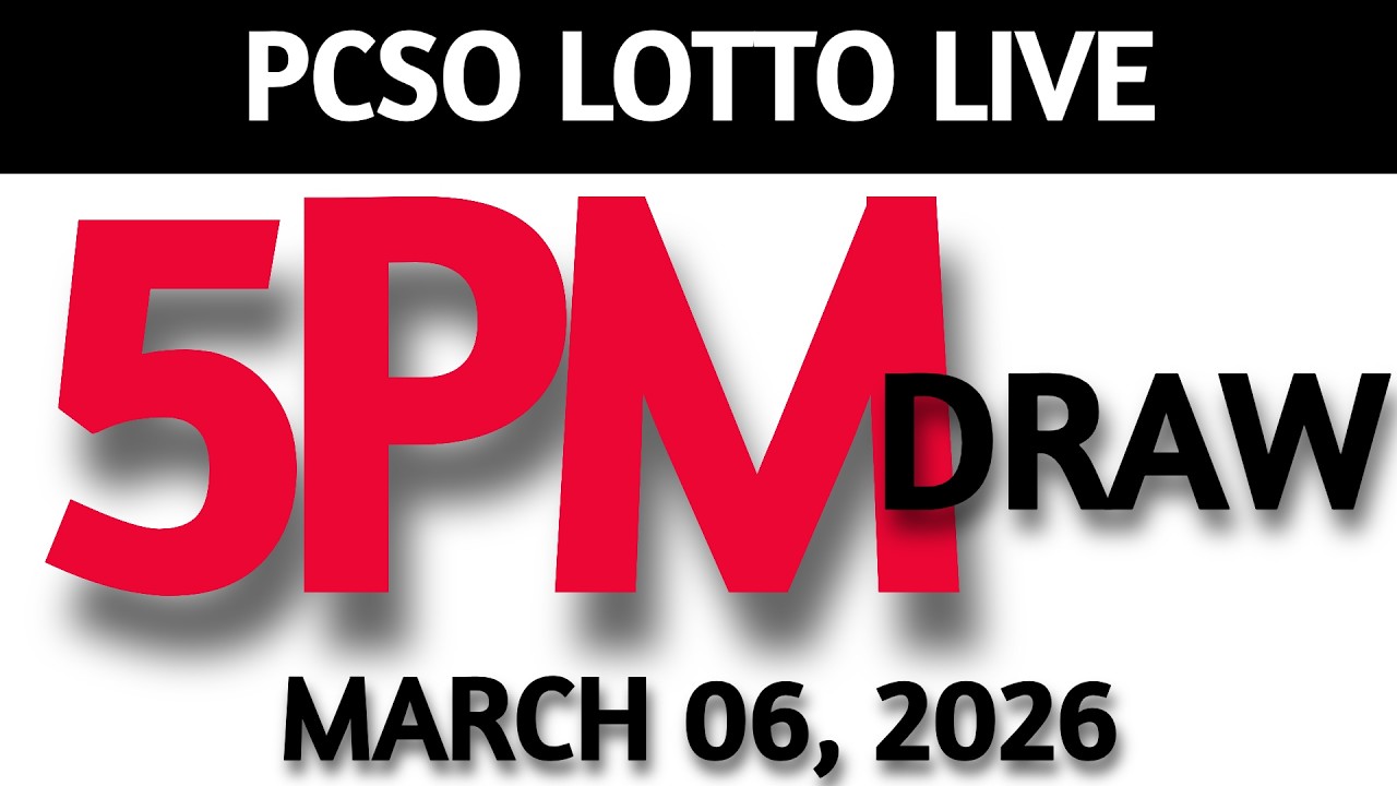 Lotto Result Today 5pm Draw March 06, 2026 Swertres Ez2  PCSO LIVE