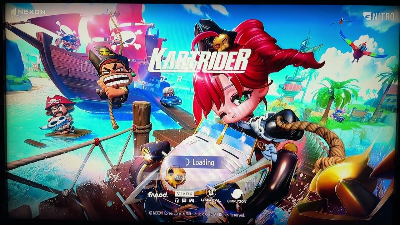 Kartrider: Drift - what happens when you start game after servers shutdown #kartriderdrift#ps4