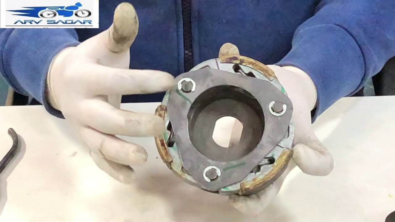 clutch shoe assembly  scooters / pickup problems /vibration problem /clutch shoe function