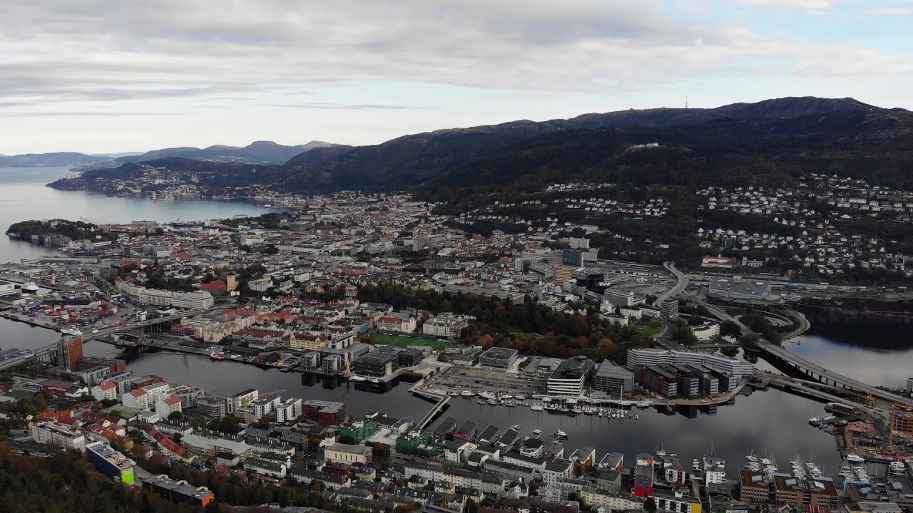 View from L&oslash;vstakken, Bergen