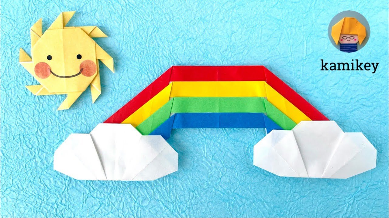 【折り紙】虹 Origami Rainbow（カミキィ kamikey)