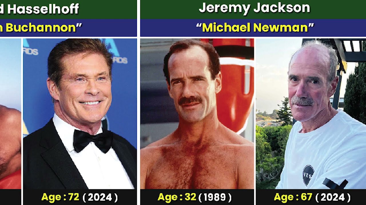 Baywatch (1989 vs 2024) All Cast Then and Now
