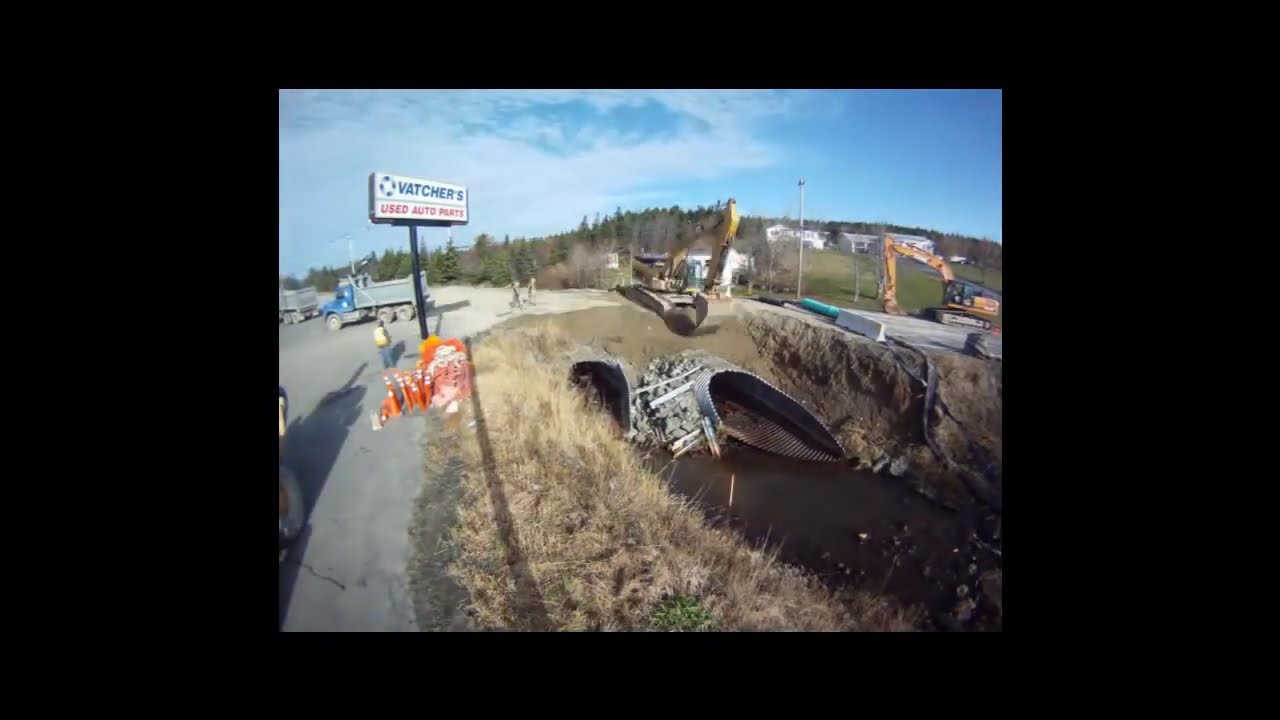 Timelapse of Weholite Thorburn Rd culvert, St  Johns, NL, HDPE