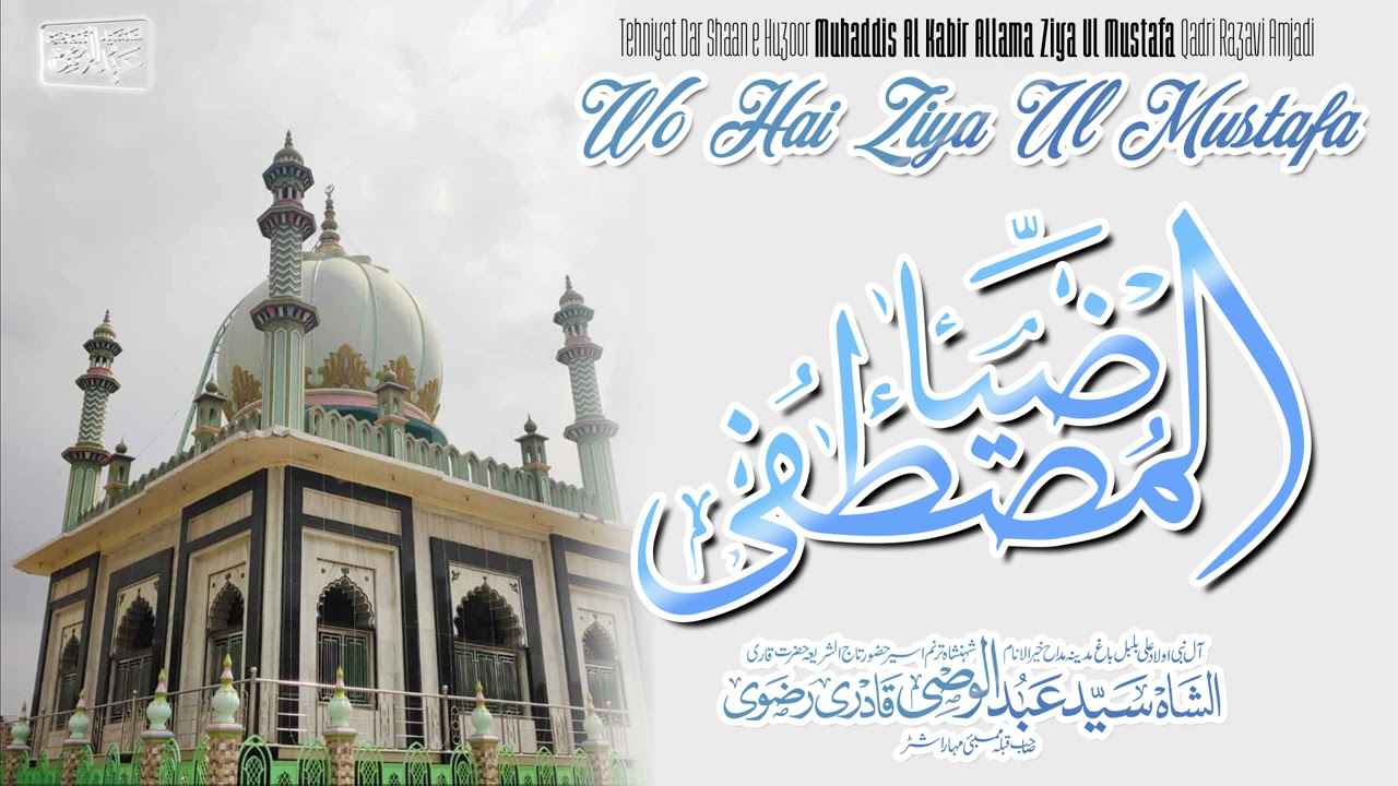 Wo Hai Ziya Ul Mustafa | Tehniyat Dar Shan e Muhaddis e Kabir Allama Ziya Ul Mustafa Amjadi