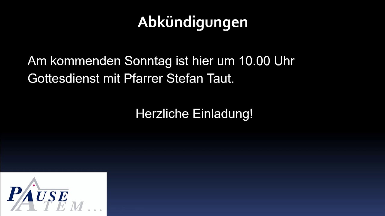 Gottesdienst 25.01.2025, 10:00 Uhr