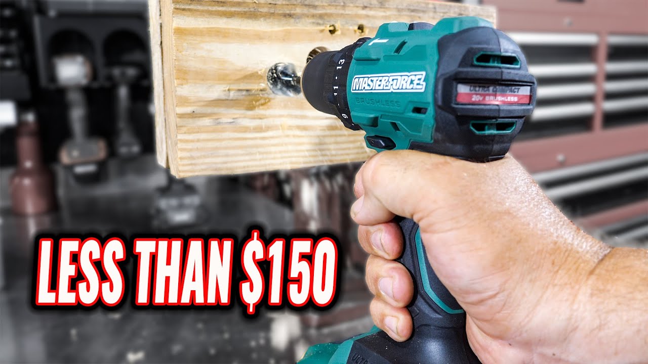 MASTERFORCE 20V Brushless Compact 1/2" Hammer Drill Driver Review [Menards]