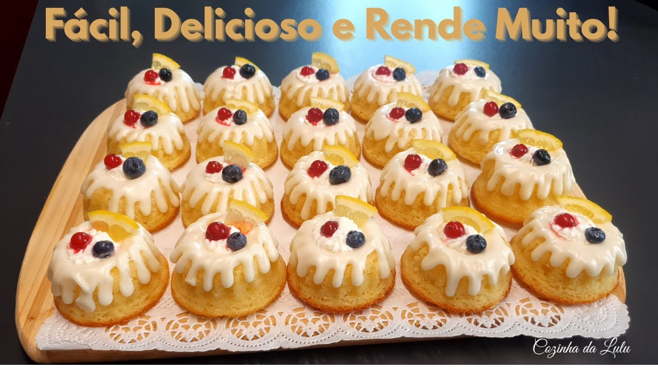 🍋 Мини-кеки Бундт с Лимоном – Легкий, Красивый и Вкусный Рецепт!