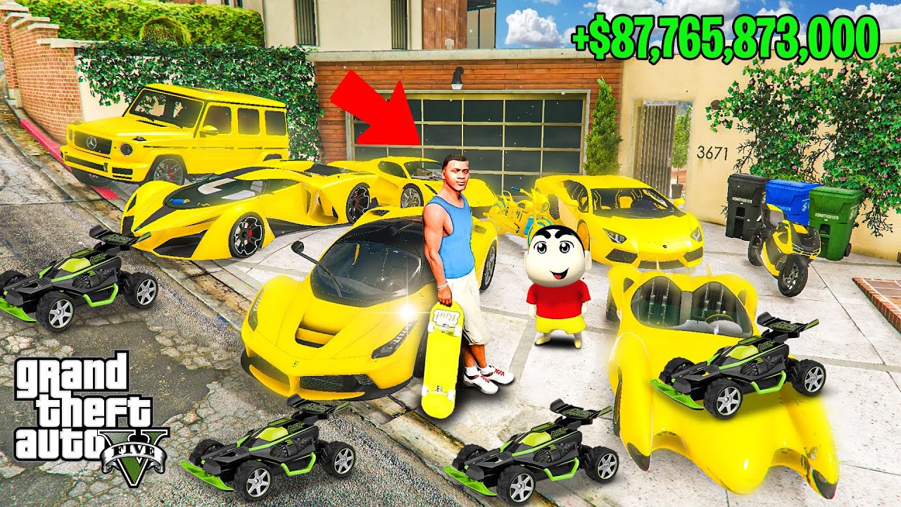 Franklin Gifting EVERY NEW RC TOY CAR To Shinchan in GTA 5!