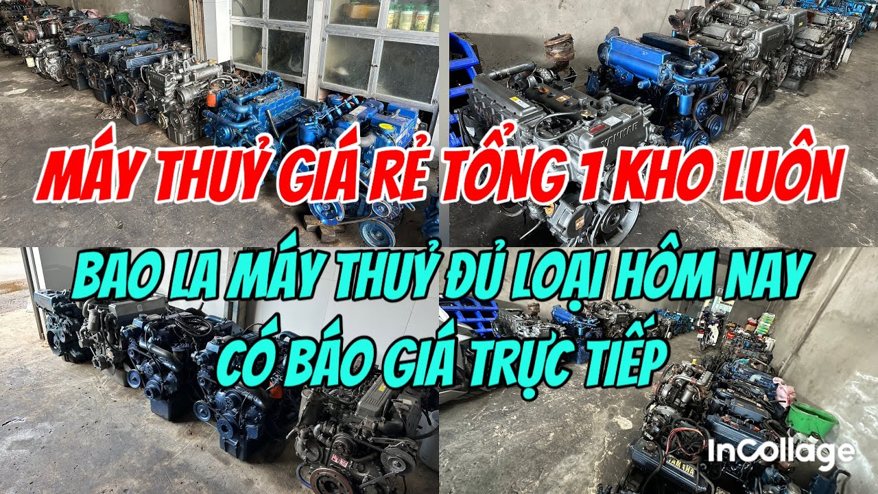 Tổng Hợp Máy Thuỷ Yanmar Mitsubishi Yamaha Isuzu Đủ Loại Tại Bãi Gi.á Rẻ 0923,5555,97 Tâm| Tâm Vlog
