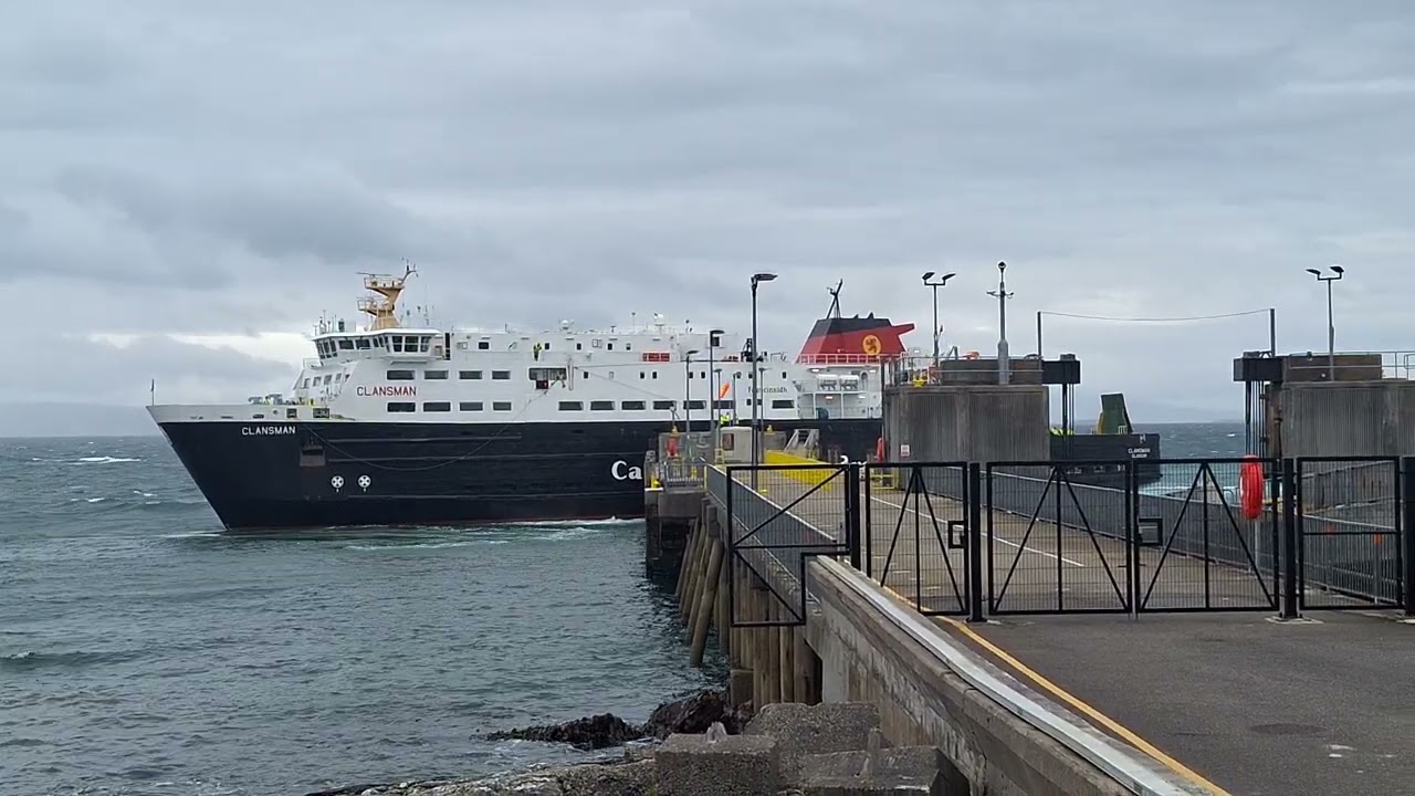 M/V Clansman arriving at Arinagour isle of Coll