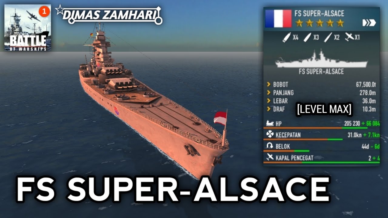 FS SUPER-ALSACE | PROJECT KAPAL PERANG BESAR MILIK FRANCIS UNTUK MENANDINGI CLASS-H MILIK JERMAN
