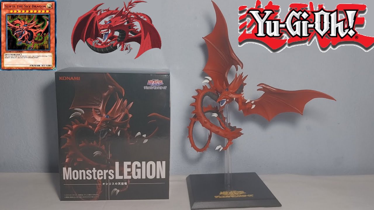 KONAMI Monsters LEGION Slifer The Sky Dragon Yu-Gi-Oh Egyptian God Figure Unboxing & Review!