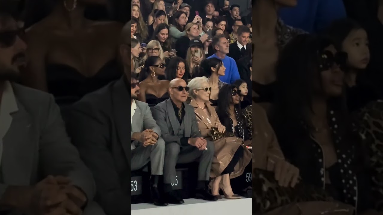 Meryl Streep and Stanley Tucci as Miranda Priestly and Nigel at Dolce&Gabbana 2026 show  