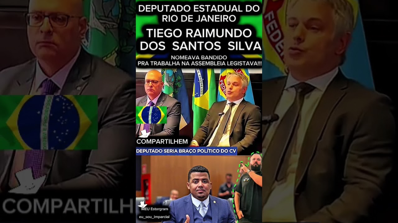 DEPUTADO ESTADUAL DORIO DE JANEIRO,THIEGO RAIMUNDO DOS SANTOS SILVA,NOMEAVA BANDIDO PRA TRABALHA