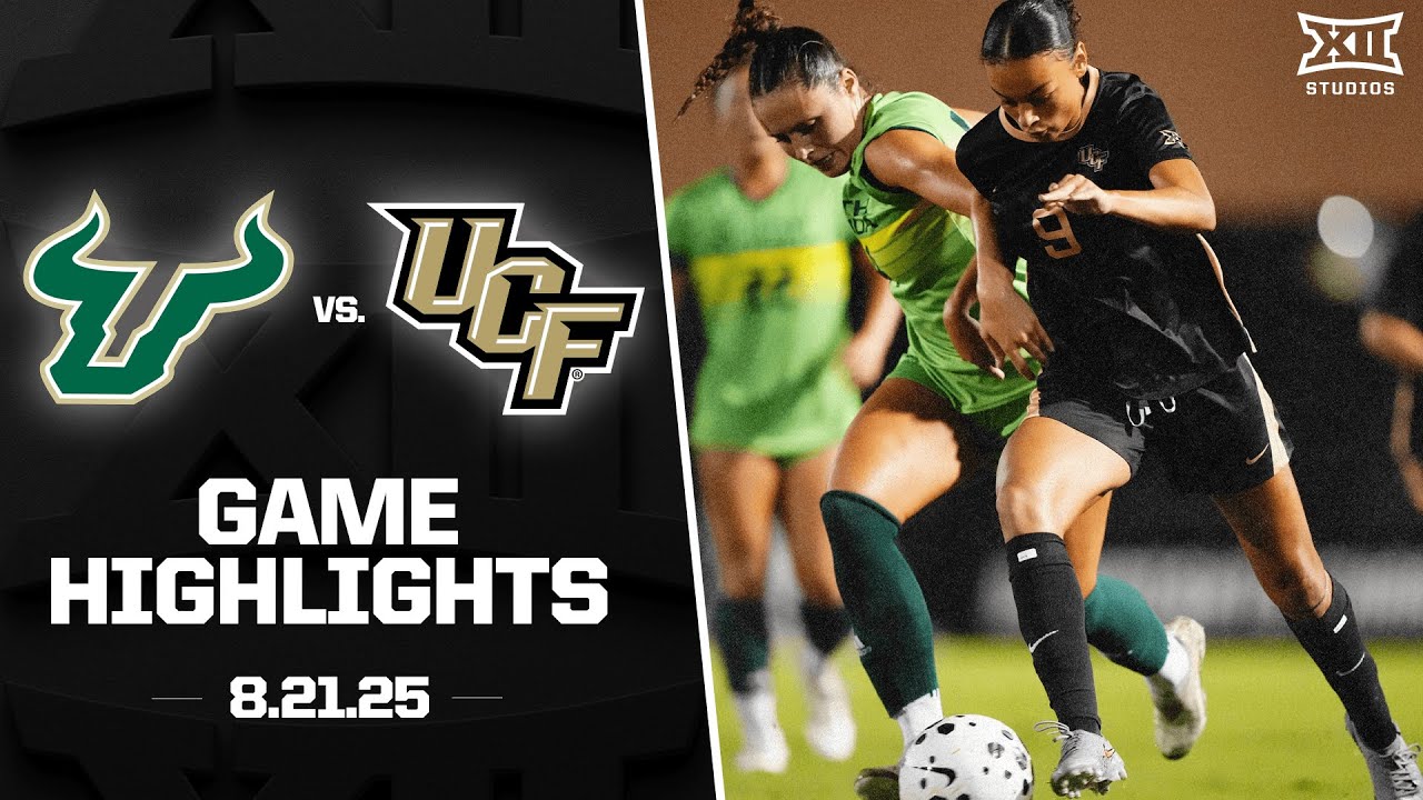 USF vs. UCF Highlights (8.21.25) | 2025 Big 12 Women's Soccer