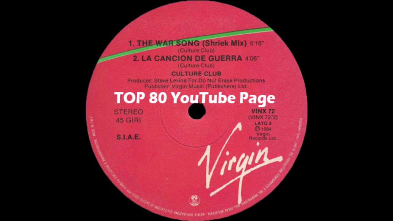 Culture Club - The War Song (Shriek Mix)