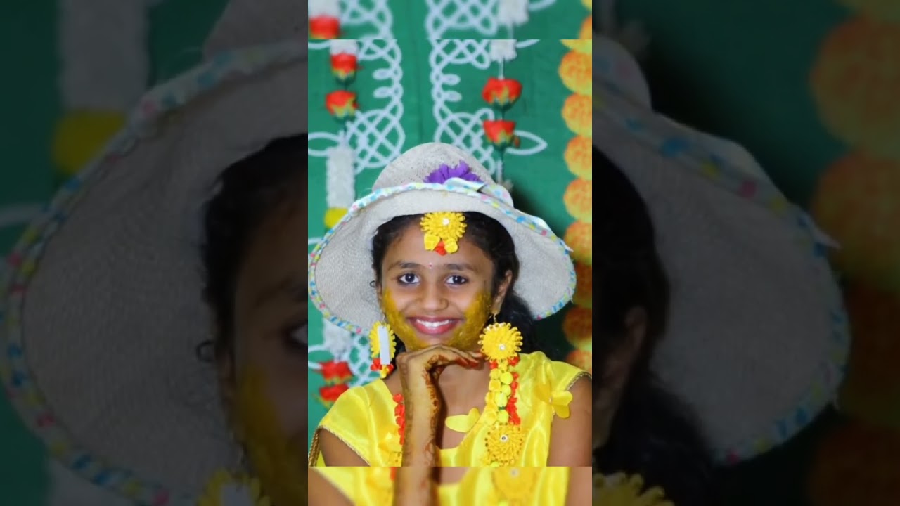 Half Saree Ceremony l My Neice&hearts;️ l#halfsareeceremony #trending #halfsareefunction #haldi #function