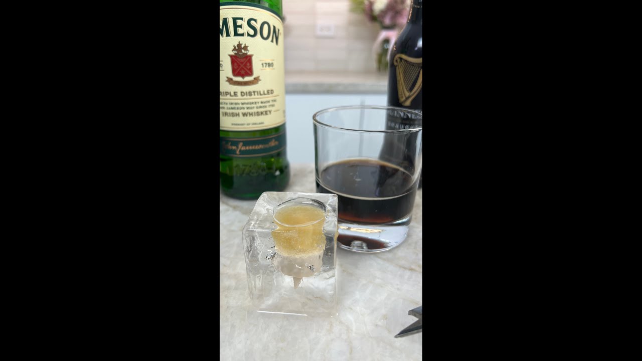 Irish Car Bomb in an Ice Cube 🧊