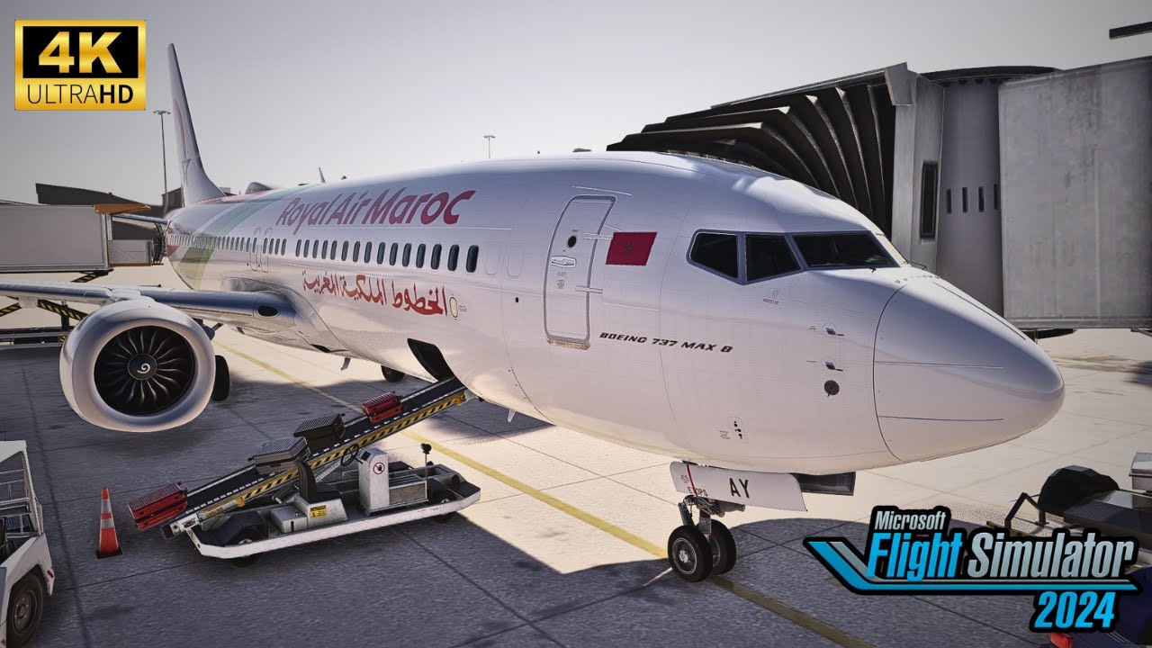 Flight Simulator 2024: Dakhla ✈︎ Casablanca 🇲🇦 | Royal Air Maroc 737 | من أقصى الجنوب إلى قلب المغرب