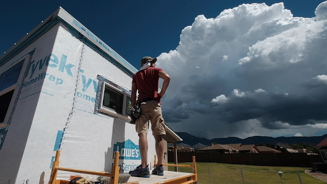 Standing Seam Roof Panel Installation on a Tiny House on Wheels