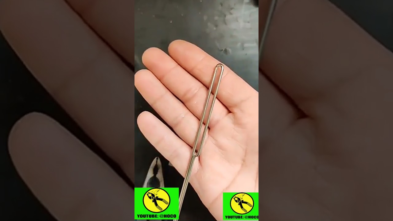 Wire Keychain Step by Step Full Video Tutorial Making Tips (15-1)