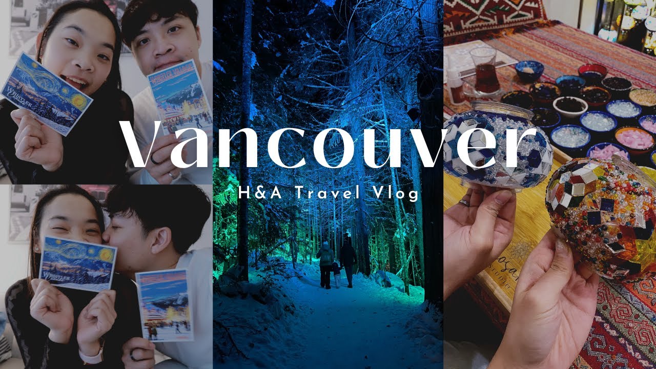 Vancouver Vlog | -25°C Night Walk in Enchanted Whistler Forest 🌲✨ | Christmas Turkish Lamp DIY 🕯️