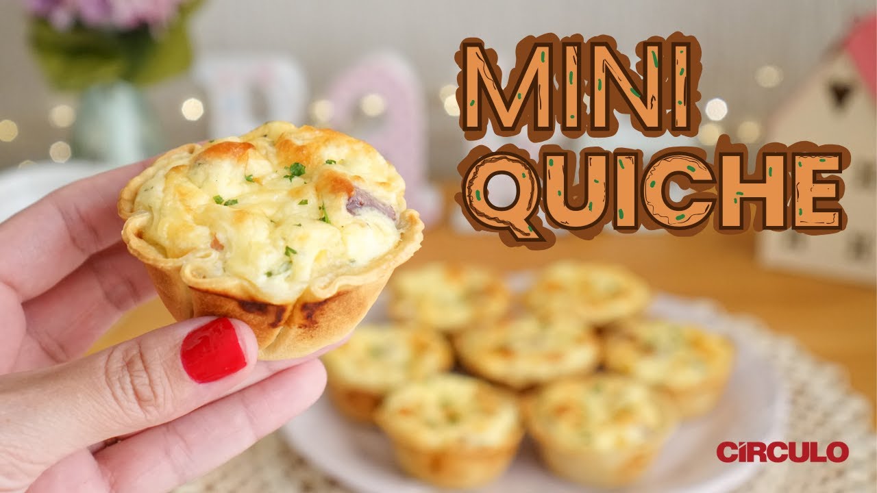Mini Quiche Fácil com Massa de Pastel | Receita com Tamara Dantas