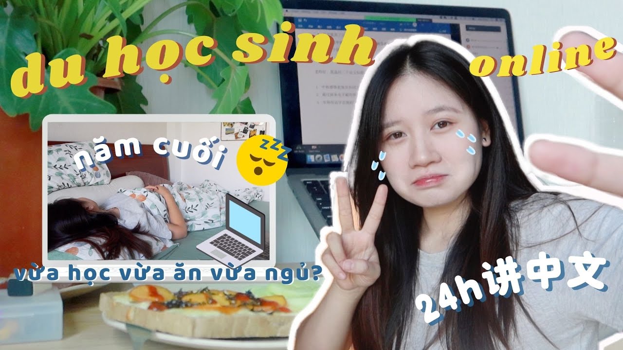 #64// MỘT NGÀY CHỈ NÓI TIẾNG TRUNG | Cuộc sống du học sinh ONLINE năm cuối 🇨🇳