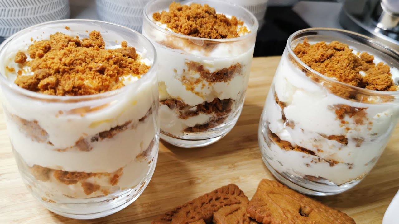 Recette facile d'un dessert avec seulement deux ingrédients du Tiramusu facile au Speculoos